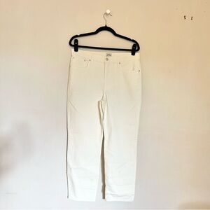 J. Crew Women's Cream Corduroy Straight Leg Jeans NWT